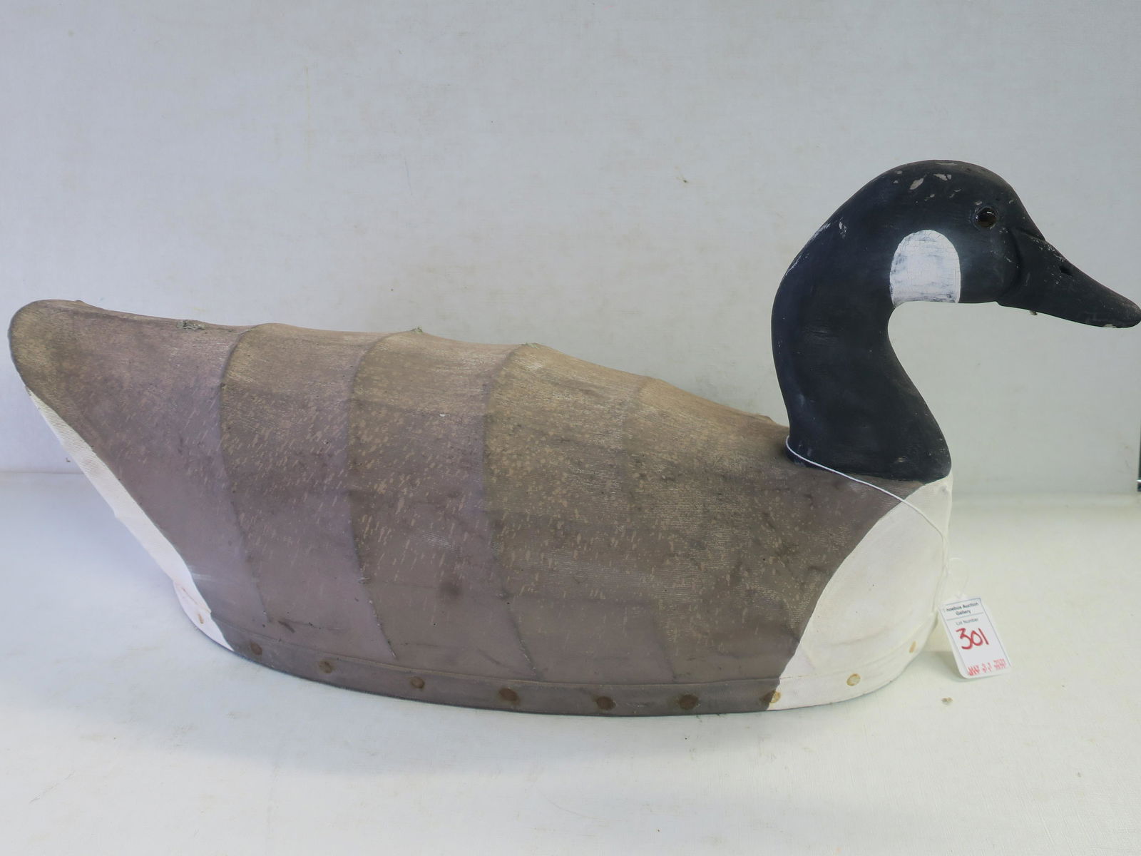 CANADA GOOSE Canvas Decoy Marked NS on Bottom: (1 of 3)