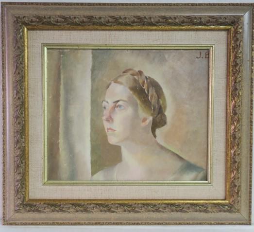 Portrait of Female Initialed J.B.: (1 of 3)