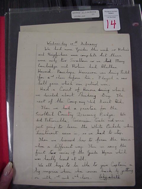 Elizabeth II, Queen of England, Autograph - 2