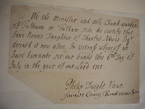 Longley and Dwight, Autographs  Phillip D (1 of 3)