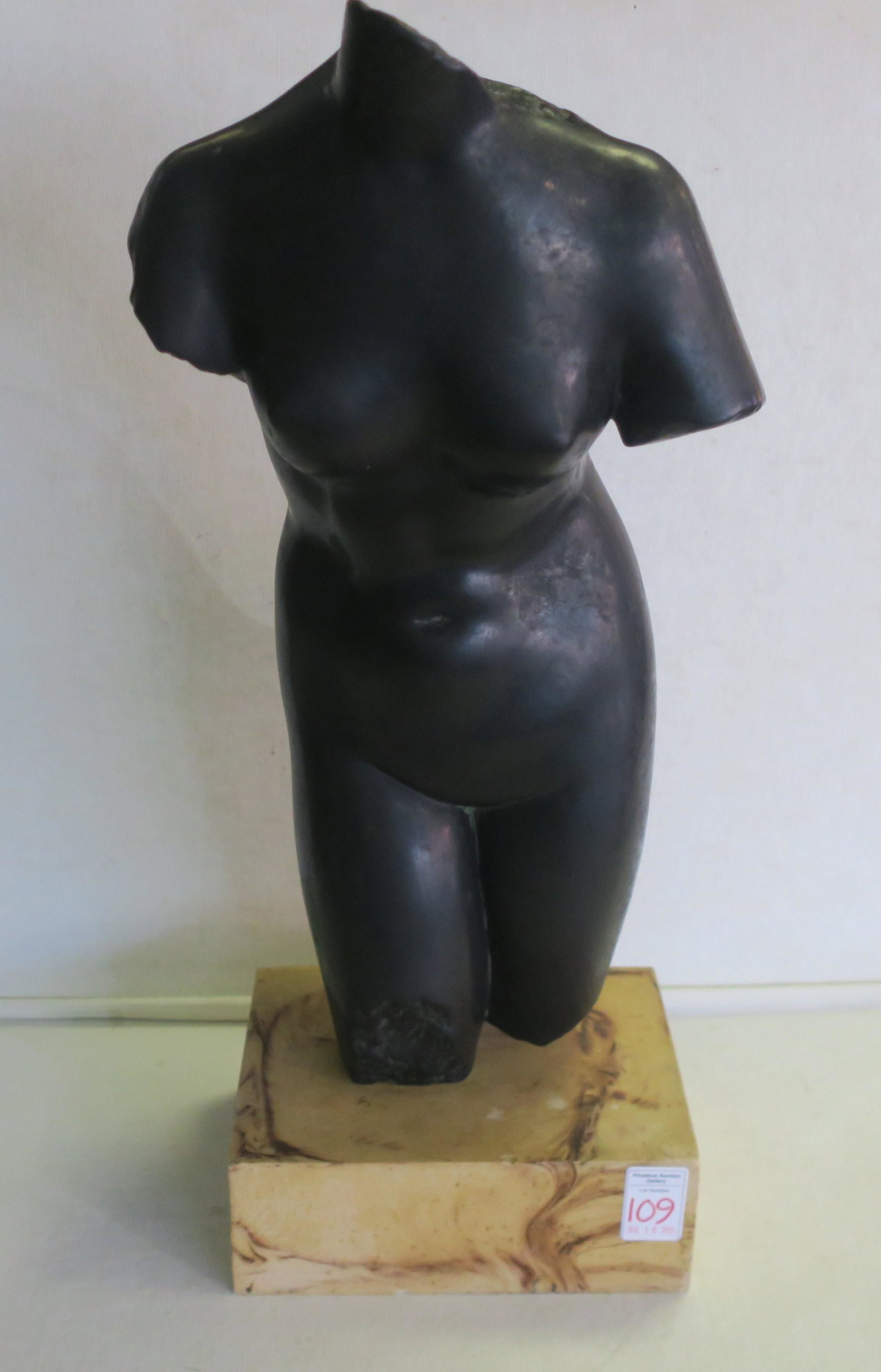 Nude Torso of Capitoline Venus: Inspired by the 50AD: Nude Torso of Capitoline Venus: Inspired by the 50AD Roman Marble in Capitoline Museum by Unknown Artist. The Original Had One Hand Over Her Brest and One Over Her Pudenda, Not to Hide But to Let the 