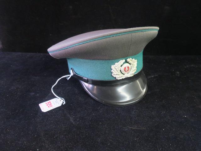 East German Military Uniform Peaked Hat: Size 56. Like (1 of 2)