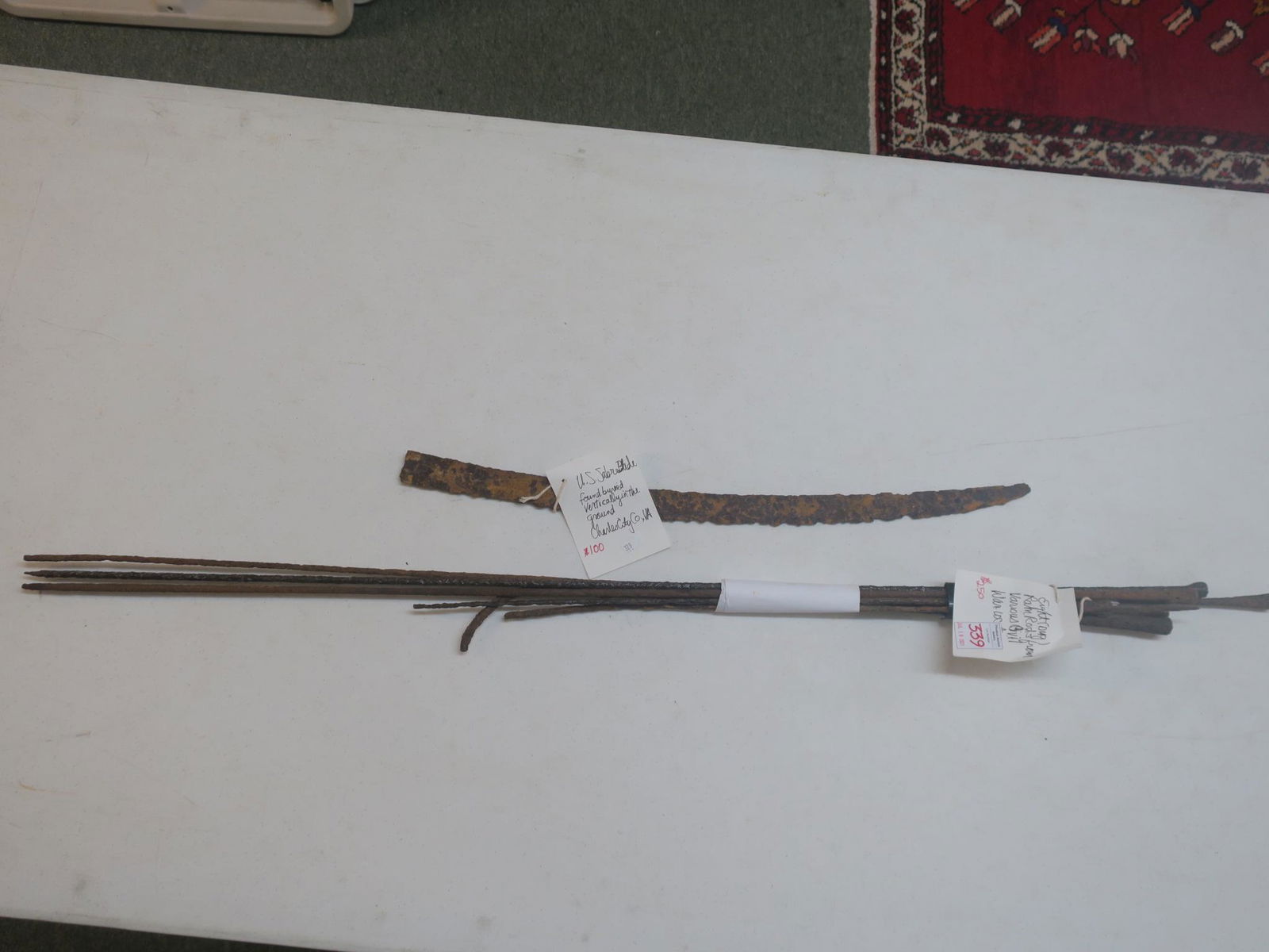 Seven Dug Civil War Ramrods and a Sword Blade: Ramrods (1 of 3)
