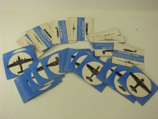 AIRCRAFT RECOGNITION CARD GAME:: AIRCRAFT RECOGNITION CARD GAME: 47 Cards, Silhouette on one side stats on reverse. Get It Right Advance 1, Get it Wrong REtreat 1 more if Your Answer would get You Killed. Good Condition. (25-50)