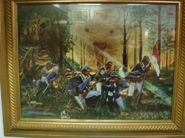 H L Woodall BUFFALO SOLDIER Framed Print