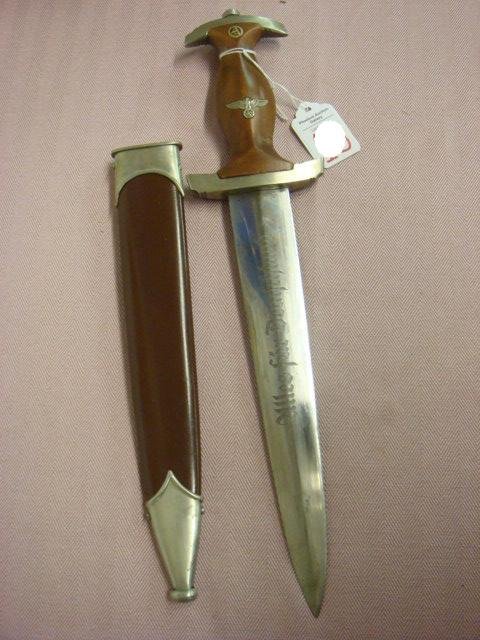 Nazi SA Dagger with Scabbard: