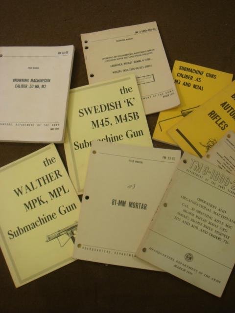 US ARMY Weapons Manuals:: US ARMY Weapons Manuals: Manuals for Browning M-2 50 Cal. Machine and Automatic Rifles, Grease Guns M-3, LAW Anti-Tank Rocket, 50 CAL Spotting Rifle. 81mm Mortar, Walther MPK/MPL and Swedish K M45 Sub