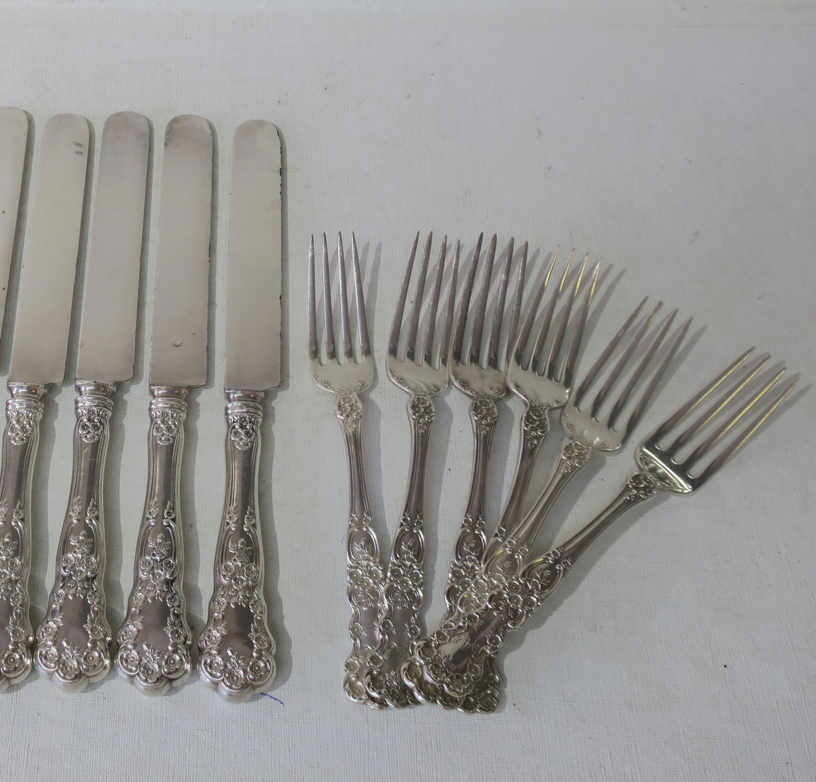 GORHAM "Buttercup" Sterling Flatware, 17 Pcs: (1 of 4)