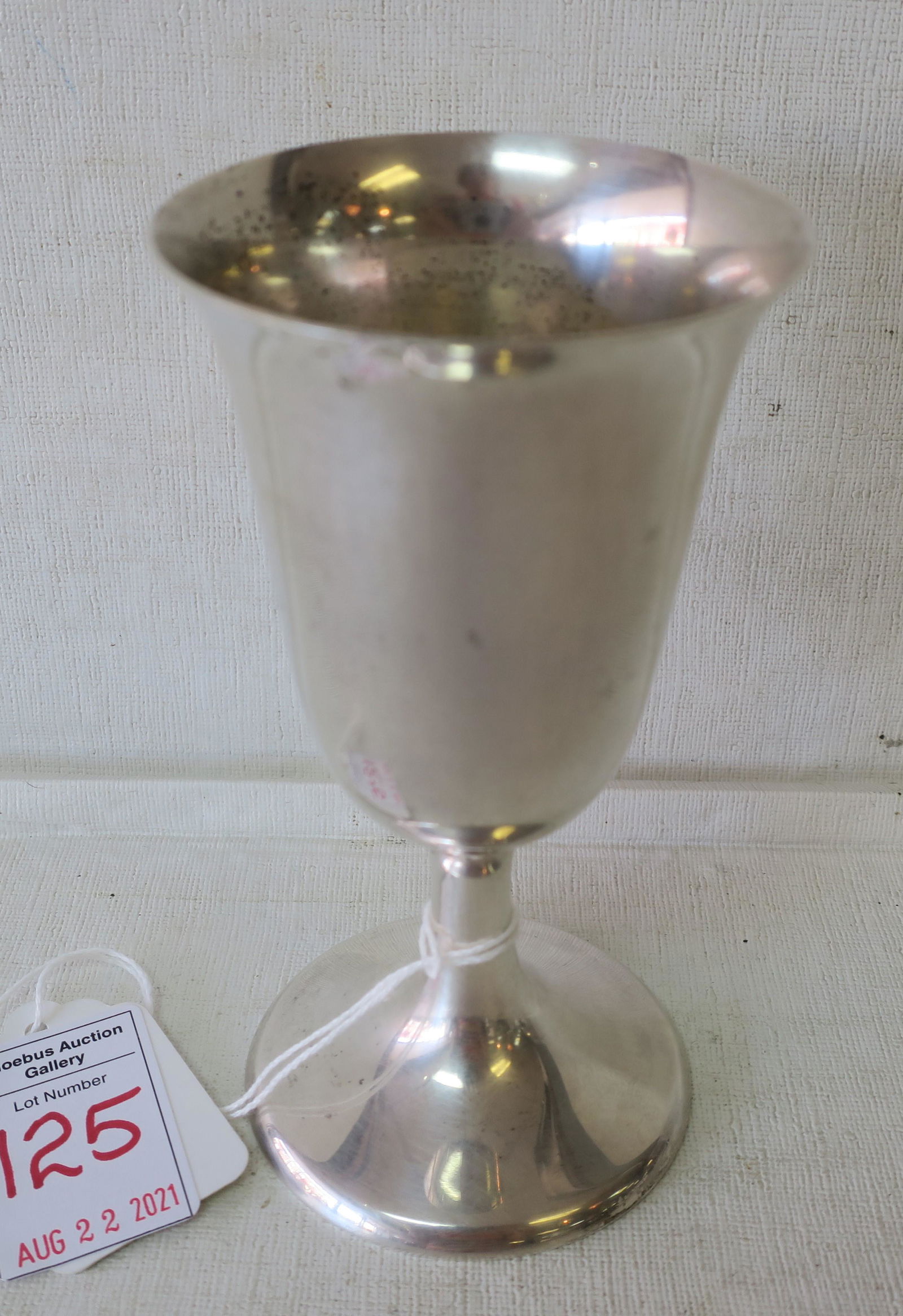 MANCHESTER Silver Company Small Goblet: (1 of 3)