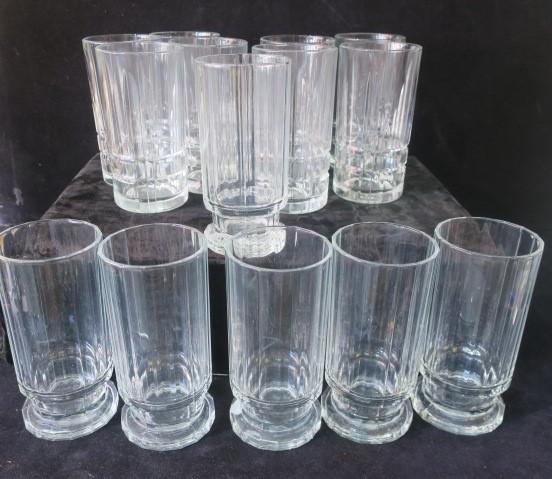 Six DANSK and Eight Deco Pattern Highball Glasses: (1 of 4)