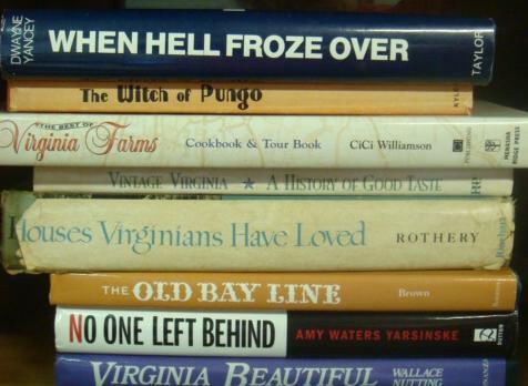 Eight Books on Virginia:: Eight Books on Virginia: The Witch of Pungo, Va. Farms Cookbook, When Hell Froze Over(the Doug Wilder Story 1st Ed.) The Old Bay Line, Va. Beautiful (W. Nutting), Houses, Virginia's Love, No One Left 