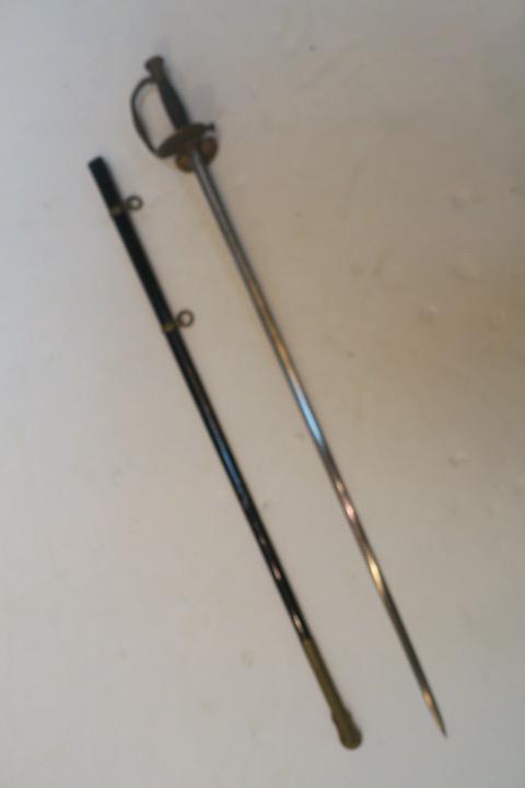 RARE CIVIL WAR STAFF AND FIELD OFFICERS SWORD, 1860: (1 of 4)