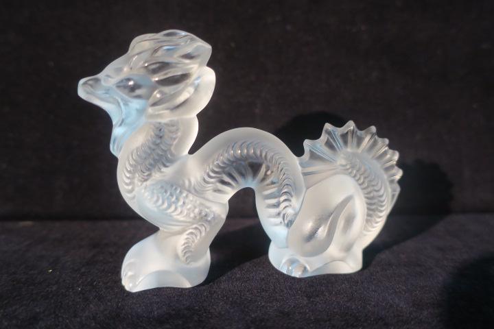 LALIQUE Small Dragon Figurine: (1 of 3)
