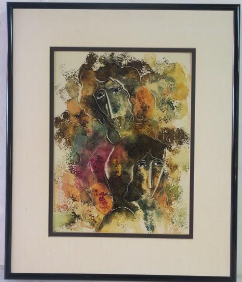 Oil on Canvas Signed BURNETT, Female Portraits: (1 of 3)