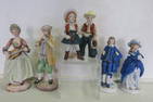 Six OCCUPIED JAPAN FIGURINES; HAPPY COUPLES