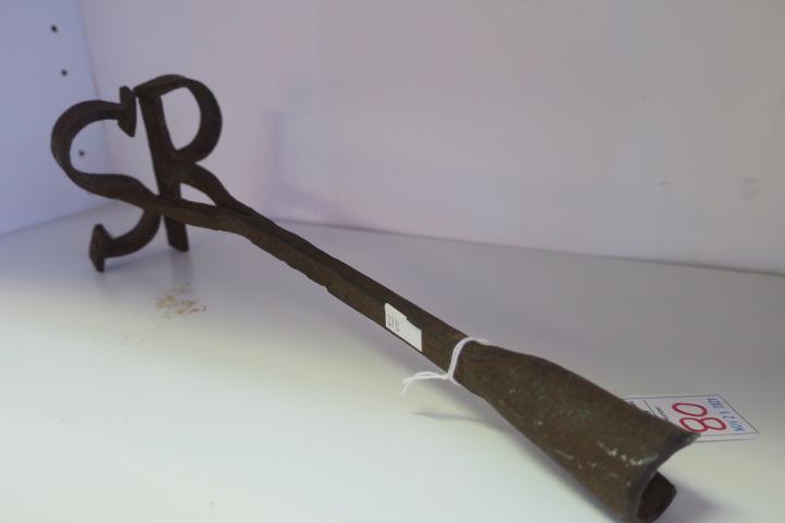 Vintage Hand Forged Cattle Branding Iron: (1 of 3)