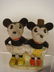 214: Minnie and Micky Mouse Bisque Tooth Brush Holder: