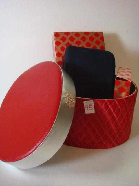 Satin Quilted Box with ESTEE LAUDER Gift Sets:: Satin Quilted Box with ESTEE LAUDER Gift Sets: Includes Perfume Set, Lip Collection and Cosmetic Bag with Compact. Over $200. Value. (100-200)