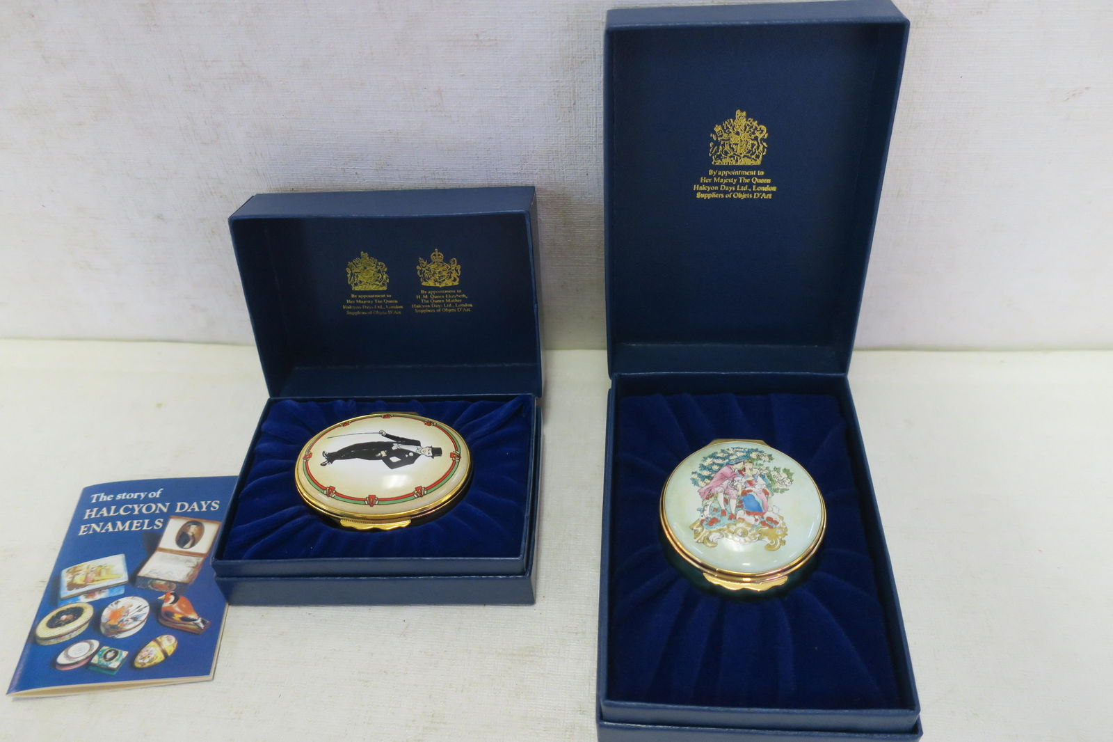 Two HALCYON DAYS ENAMEL Music Boxes: (1 of 3)