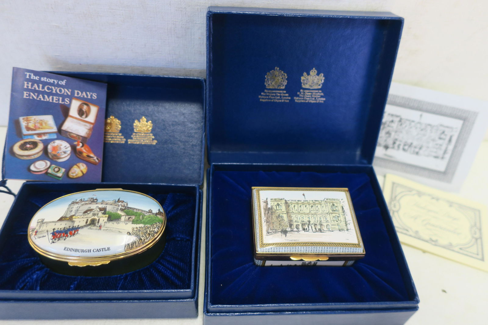 Two Limited Edition HALCYON DAYS ENAMEL Boxes: (1 of 3)