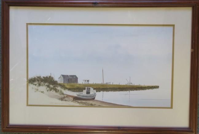 J. ROBERT BURNELL (1929-2021) "Nautical Watercolor": (1 of 3)