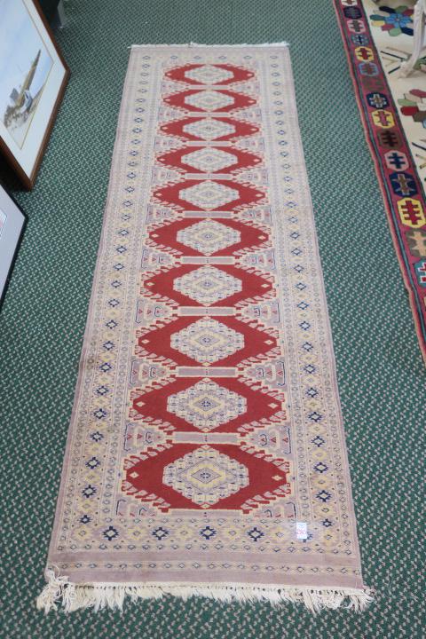 Three Banded Border Tribal Persian Runner: (1 of 3)