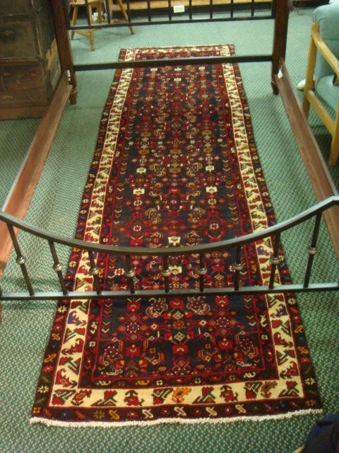 Handloomed All Wool Iranian Runner: Handloomed All Wool Iranian Runner: 12'7" X 3'9" (300-500)
