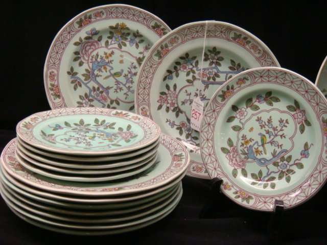 Fifteen CALYX WARE Ironstone Singapore Bird Plates: Fifteen CALYX WARE Ironstone Singapore Bird Plates: (100-200)