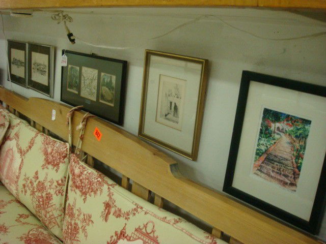 Five Assorted Prints, One Signed and Numbered: Five Assorted Prints, One Signed and Numbered: (60-100)