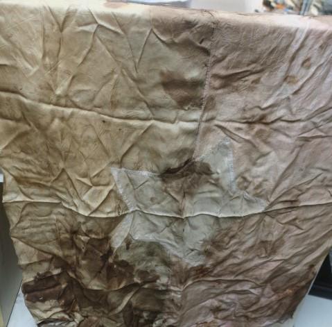 Faded Viet Cong Flag Presented to Martha Raye: (1 of 3)