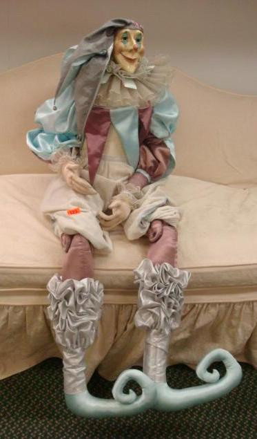 WAYNE E KLESKI Soft Sculpture Jester Doll