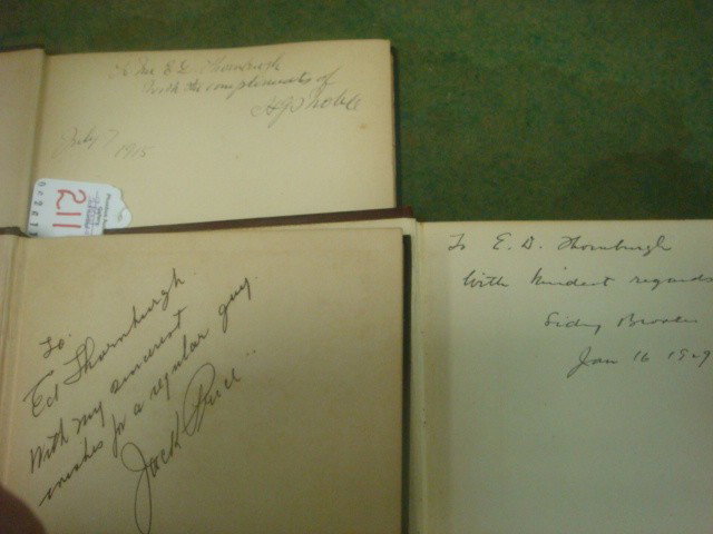 3 Author Signed Books CA 1925:: 3 Author Signed Books CA 1925: NEW YORK STOCK EXCHANGE CRISIS of 1914 By H. G. S. Noble, President 1915, Signed. AMERICA & GERMANY 1919-1925 By Sidney Brooks, Signed by Author, Jan 16 1929. and NEWS P