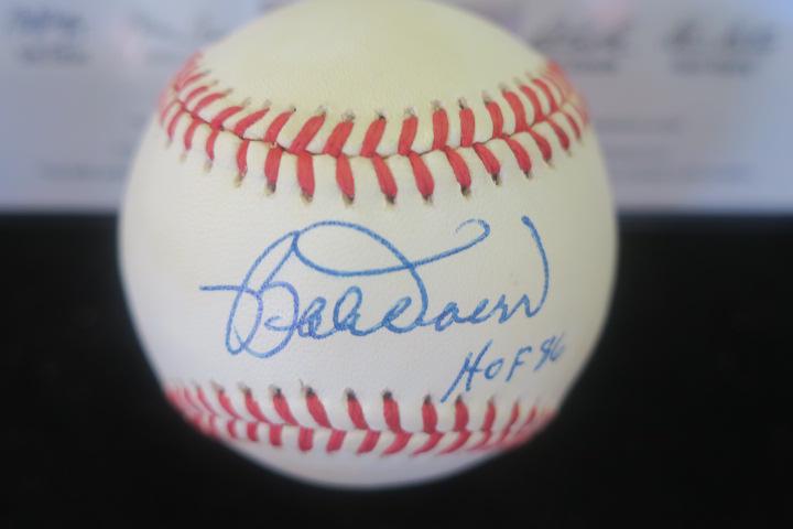 BOBBY DOERR, Autographed Rawlings Baseball: (1 of 2)