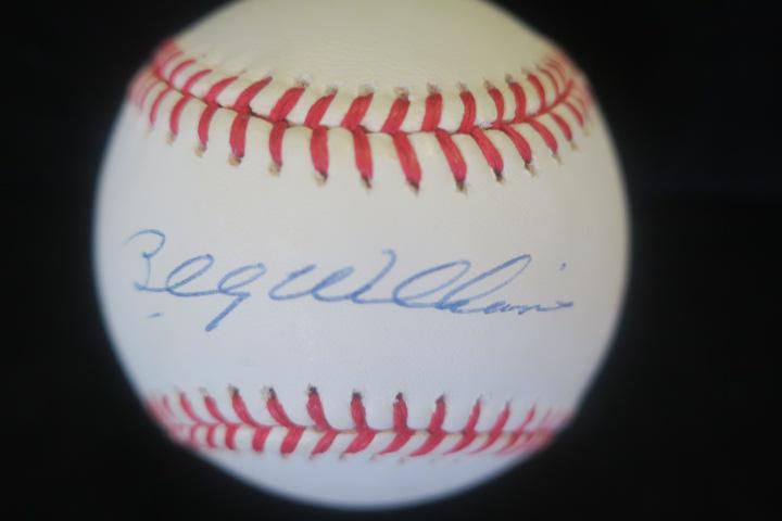 BILLY WILLIAMS, Autographed Rawlings Baseball: (1 of 3)