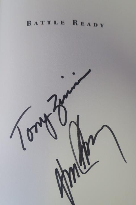 TOM CLANCY & TONNY ZINNI, Signed Book, BATTLE READY: (1 of 3)