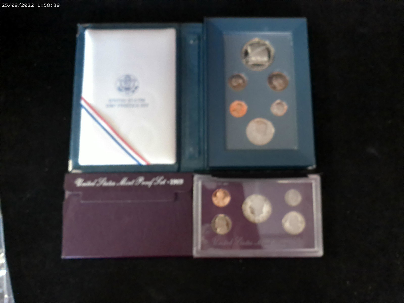 1987 US Prestige Set and Two 1989 US Mint Proof Sets: (1 of 3)