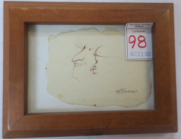 A.B. JACKSON, Double Profile Drawing: (1 of 3)