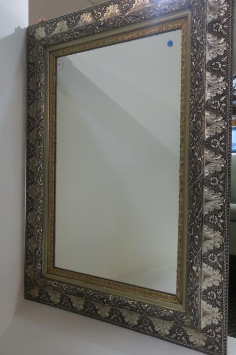 Large Ornately Framed Wall Mirror: (1 of 2)