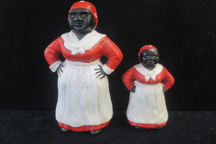 Two Reproduction Aunt Jemima Cast Iron Banks: (1 of 4)