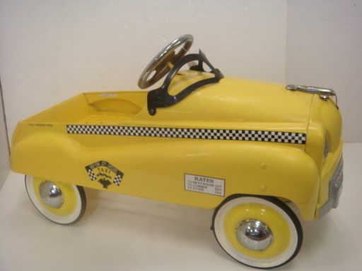 10 Vintage New York Checker Taxi Cab Pedal Car On Liveauctioneers
