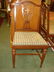 331: Set of Five Mahogany Pierced Splat Dining Chairs: - 3