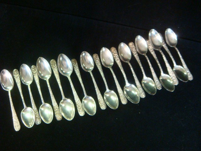 STEIFF ROSE Sterling Silver Flatware, 65 Pieces - 4