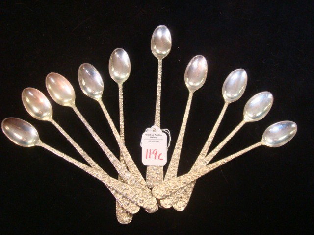 STEIFF ROSE Sterling Silver Flatware, 65 Pieces - 5