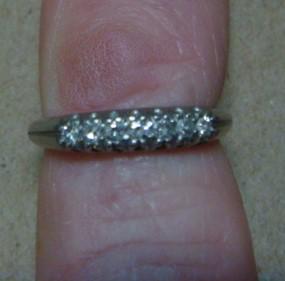 Platinum and Diamond Ring: (1 of 2)