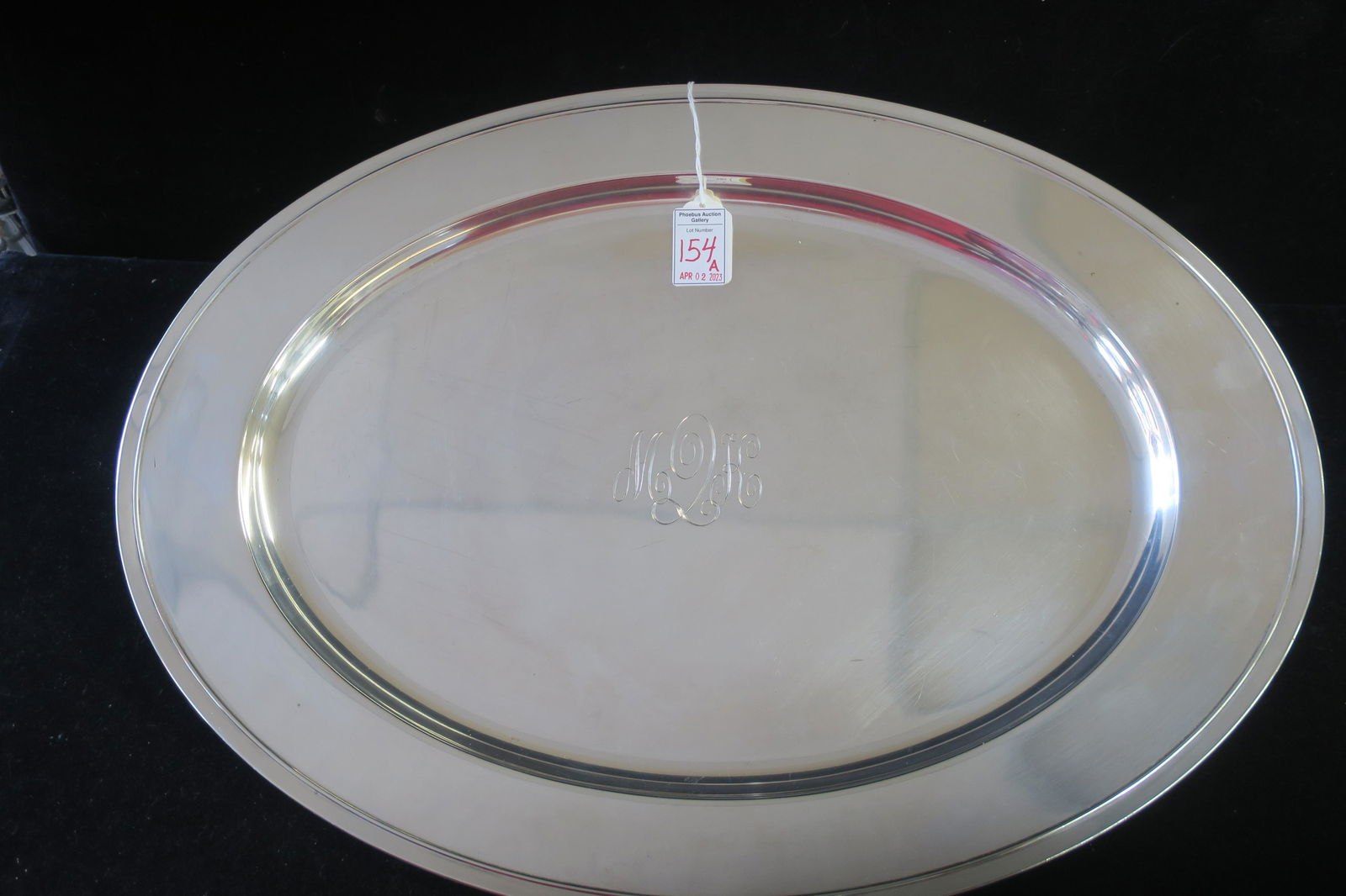 Large GORHAM Sterling Silver Tray: (1 of 4)