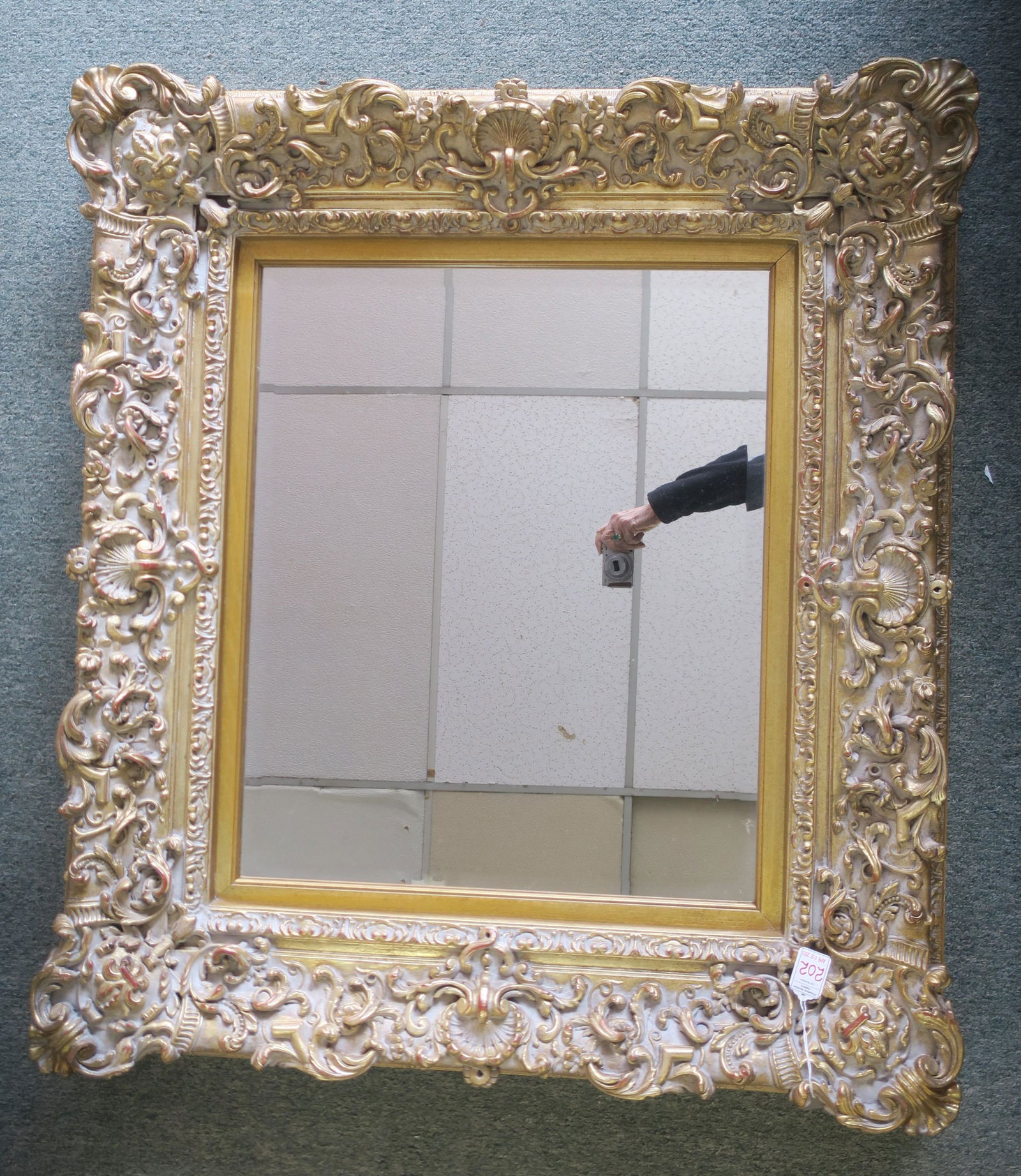Elaborate Gold Framed Mirror: (1 of 2)