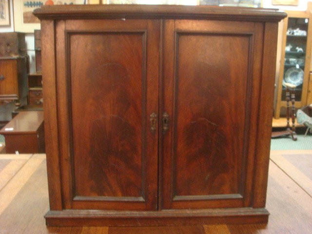 Antique Tin Lined Wooden Opium Cabinet:: Antique Tin Lined Wooden Opium Cabinet: Early 1900's Cabinet Used to Store Opium, Teas or Other Valuable Medicinal Items. Finely Heavy Paneled Doors with Interior Having Tin Cubby Holes and Small Draw