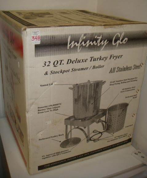348: INFINITY GLO 32Qt Deluxe Turkey Fryer: