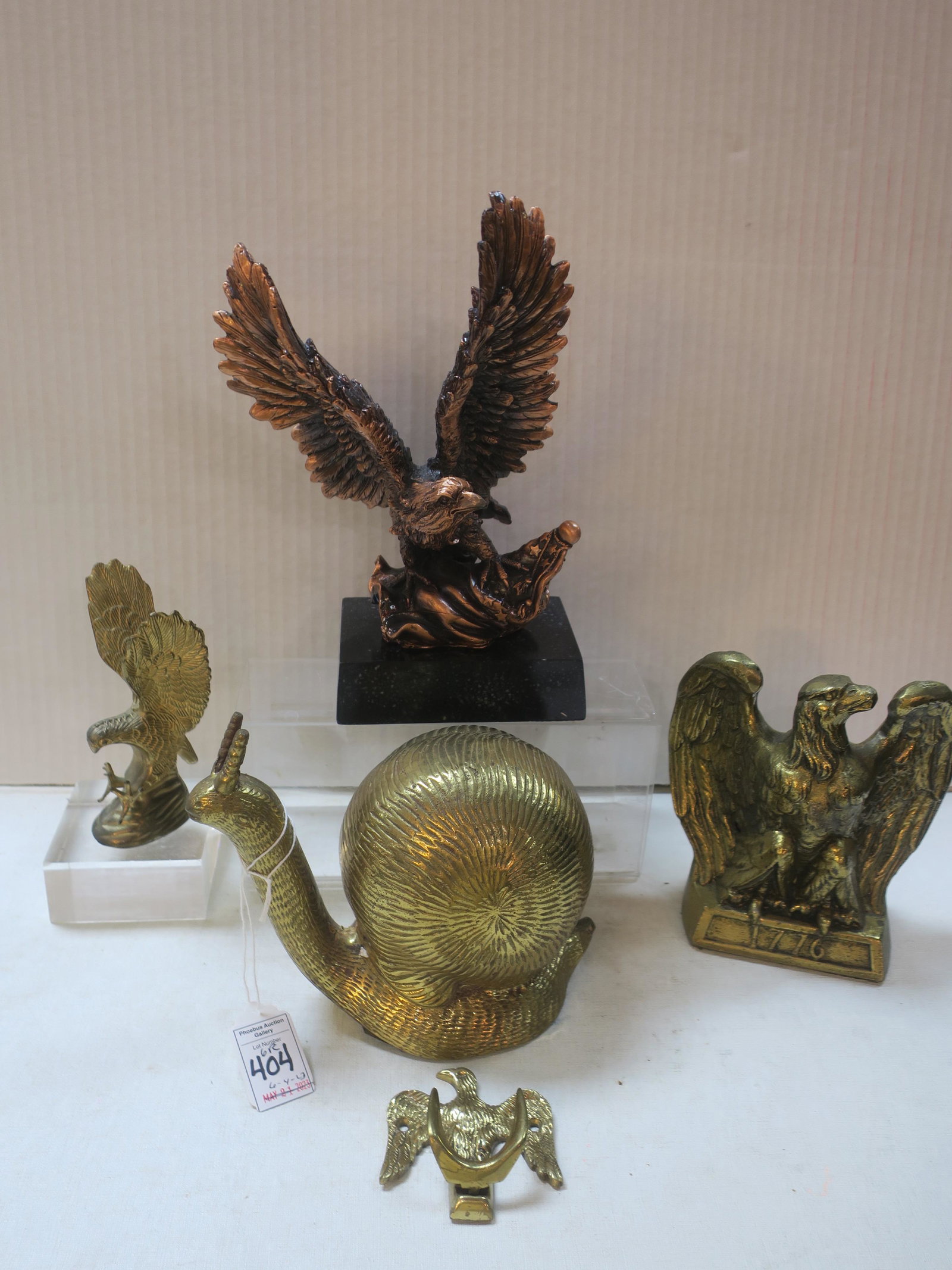 Lot of three Brass Items: (1 of 5)