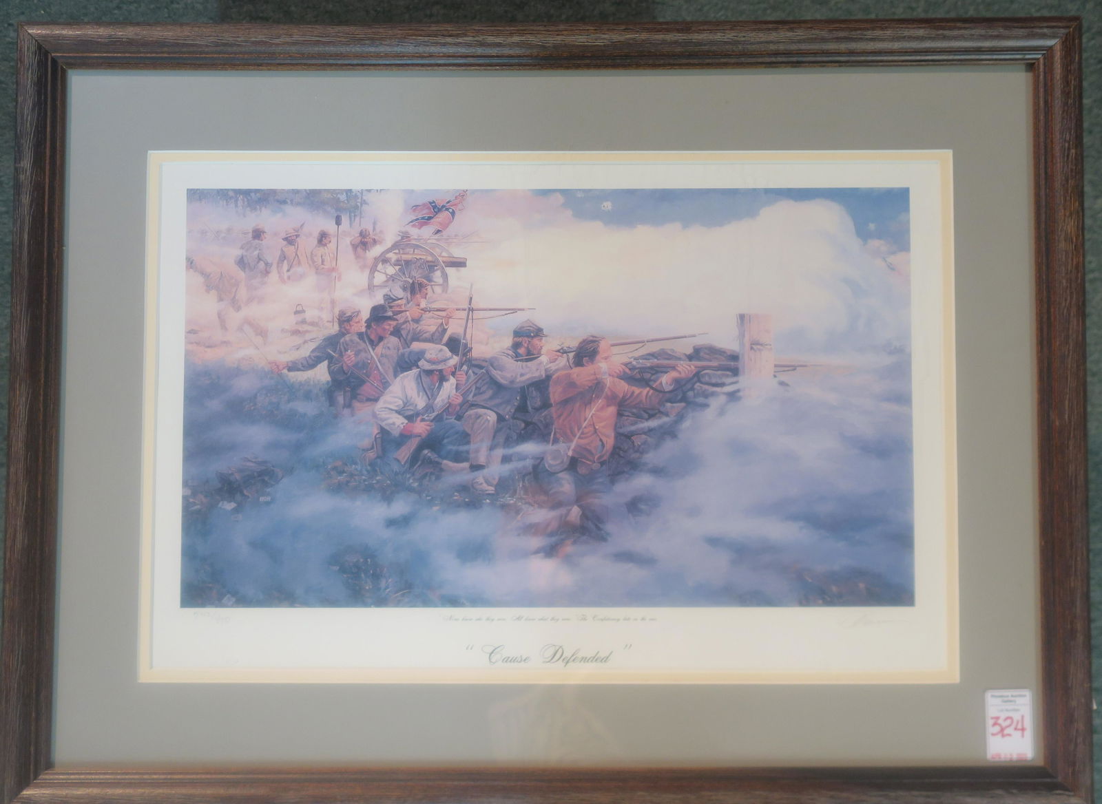 DALE GALLON, The Cause Defended, S/N Framed Print: (1 of 3)